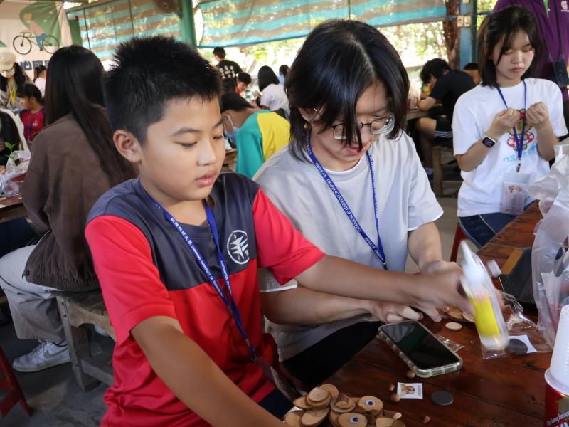原木貓頭鷹拼貼