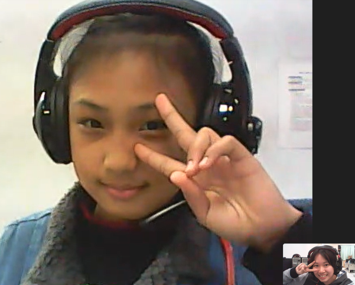 最後一次上課與小芯的合照